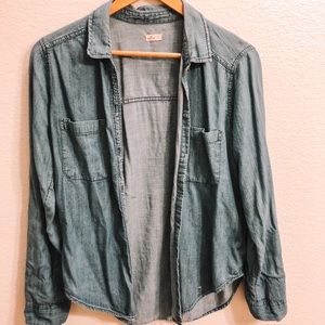 Lightweight Denim Button-Up
